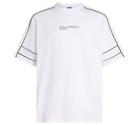 Karl Lagerfeld Jeans Relaxed Piping Tee, Men, White, T-Shirt