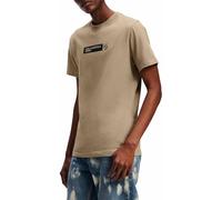 Karl Lagerfeld Jeans, Herren, Schlankes Kurzarm-Grafik-T-Shirt, Slim Fit, Beige, S