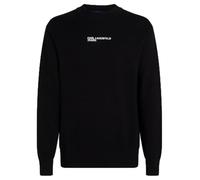 KARL LAGERFELD JEANS Logo Knit Sweater, Black, M