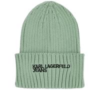 Karl Lagerfeld Jeans Männer Essential Logo Beanie Granite Green One Size