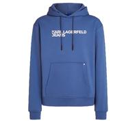 KARL LAGERFELD JEANS, Men's, Essentail Logo Hoddie, Regular Fit, Washed Federal Blue, S