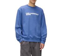 KARL LAGERFELD JEANS, Men's, Essential Logo Sweat, Regular Fit, Washed Federal Blue, XL