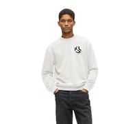 KARL LAGERFELD JEANS, Men's, Regular Monogram Sweat, Regular Fit, White, XS