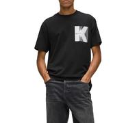 KARL LAGERFELD JEANS, Men's, Regular Short Sleeve K Logo Tee, Regular Fit, Black, S