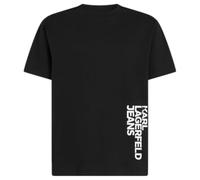 KARL LAGERFELD JEANS, Men's, Regular Vertical Logo Tee, Regular Fit, Black, L