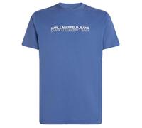 KARL LAGERFELD JEANS, Men's, Slim Short Sleeve Reflection Tee, Slim Fit, Washed Federal Blue, M