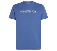 KARL LAGERFELD JEANS, Men's, Slim Short Sleeve Reflection Tee, Slim Fit, Washed Federal Blue, S