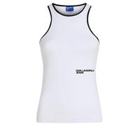 Karl Lagerfeld Jeans Milano Racer ärmelloses T-shirt XS White