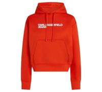 Karl Lagerfeld Jeans Reg Logo Hoodie, Women, Red, Hoodie