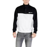 KARL LAGERFELD JEANS Regular Blocked Half Zip Sweat, Black/White, L