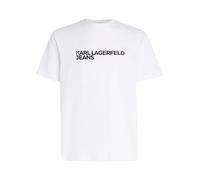 KARL LAGERFELD JEANS REGULAR FIT KURZÄRMELIGES T-Shirt, WEISS, XS