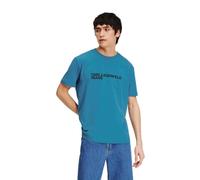 KARL LAGERFELD JEANS REGULAR FIT KURZARM T-Shirt, BLAU, L