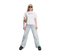KARL LAGERFELD JEANS Damen Klj Regular Sslv Tee T-Shirt, Weiß, S EU