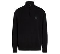 KARL LAGERFELD JEANS Regular Half-Zip Sweater, Black, M