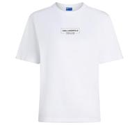 KARL LAGERFELD JEANS Regular Outline Logo Tee, White, XS