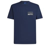 KARL LAGERFELD JEANS Regular Short Sleeves Box Logo Tee, Black Iris, M