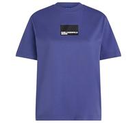 KARL LAGERFELD JEANS Regular Short Sleeves Box Logo Tee, Skipper Blue, S