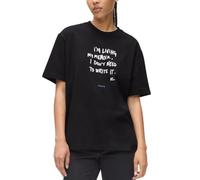 KARL LAGERFELD JEANS Relaxed karlism Tee, Black, XS