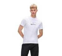 KARL LAGERFELD JEANS Slim Outline Logo Tee, White, M