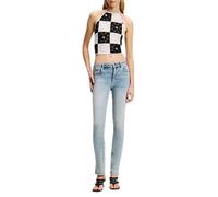 Karl Lagerfeld Jeans Women High Rise Skinny with Slit Bright Blue 2830