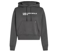 KARL LAGERFELD JEANS, Women's, Essentail Logo Hoddie, Regular Fit, Magnet, XS