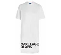KARL LAGERFELD JEANS, Women's, Logo Tee Dress, White, XS
