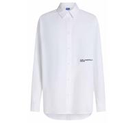 KARL LAGERFELD JEANS, Women's, Oxford Blouse, Relaxed Fit, White, S
