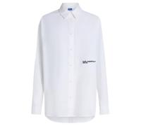KARL LAGERFELD JEANS, Women's, Oxford Blouse, Relaxed Fit, White, XS