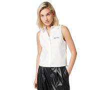 KARL LAGERFELD JEANS, Women's, Sleeveless Blouse, Regular Fit, White, XS