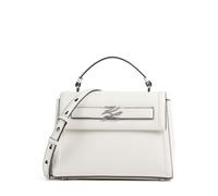 Karl Lagerfeld Autograph Handtasche Leder 24 cm weiss