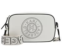 KARL LAGERFELD K / Circle Camera Bag Perforated Creme White