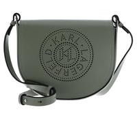 KARL LAGERFELD K / Circle Perforated Crossbody Bag Oil Green