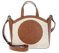 KARL LAGERFELD K / Circle Small Tote Raffia Mesh Natural Tan