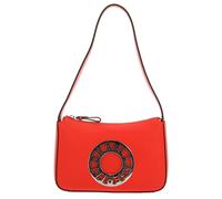 KARL LAGERFELD K / Disk Zip Shoulder Bag Poppy Red