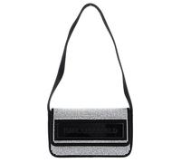 KARL LAGERFELD K / Essential K Flap Shoulder Bag Crystal S Black