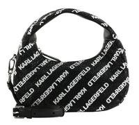 KARL LAGERFELD K / Evening Kushion Hobo Rhinestones S Black