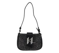 KARL LAGERFELD K / Evening Mono Denim Rhinestone Shoulderbag Grey