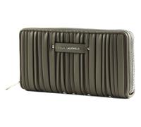 KARL LAGERFELD K / Ikonik 2.0 Continental Zip Wallet Dark Taupe