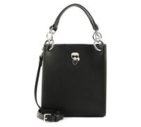 KARL LAGERFELD K / Ikonik Leather Bucket Bag Black