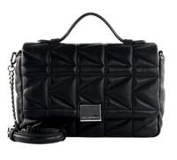 KARL LAGERFELD K / Kuilt Top Handle Crossbody Bag Black / Nickel