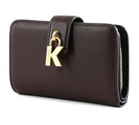 KARL LAGERFELD K / Lock Compact Wallet M Dark Chocolate