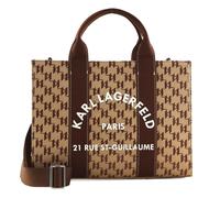KARL LAGERFELD K / RSG Mono Square Tote Bag M Monogram Nougat Brown