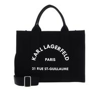 Karl Lagerfeld K/Rue St Guillaume Medium Handtasche schwarz, Baumwolle, Damen