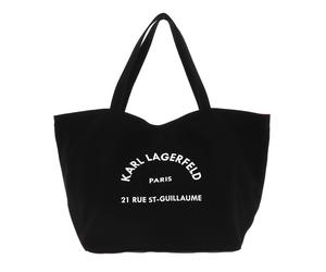 KARL LAGERFELD K / Rue St Guillaume Canvas Tote Black