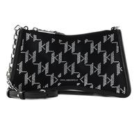 KARL LAGERFELD K / Seven Element Sp Crossbody Bag Rhinestones Black