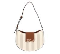 Karl Lagerfeld Schultertasche K/Signature Flap SHB Herr Natural Canvas Tan Damen
