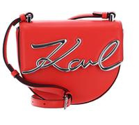 KARL LAGERFELD K / Signature Saddle Bag S Poppy Red