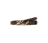 Karl Lagerfeld K/signature Small Buckle Belt Dark Chocolate Größe: 75 | Gürtel Outlet | Damen | Braun