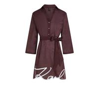 Karl Lagerfeld - K/SIGNATURE STRAND-HEMDKLEID - Größe XS - braun