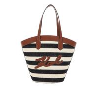KARL LAGERFELD K / Signature Tulip MD Tote Bag Raff Natural / Sudan Brown